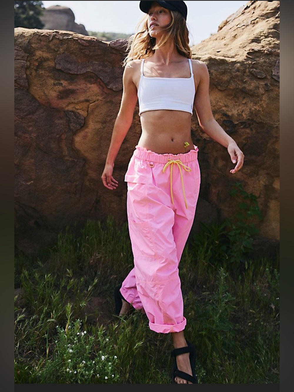 FP Movement by Free People Neon Pink In The Wild Pants xs